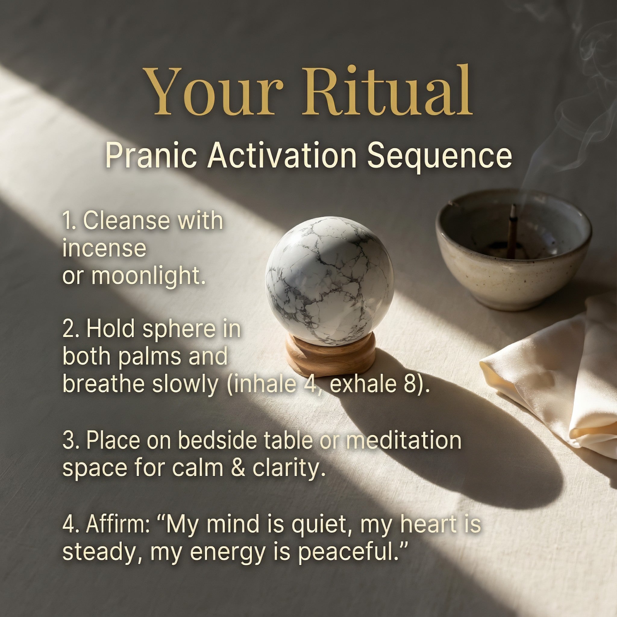 Howlite Crystal Ball