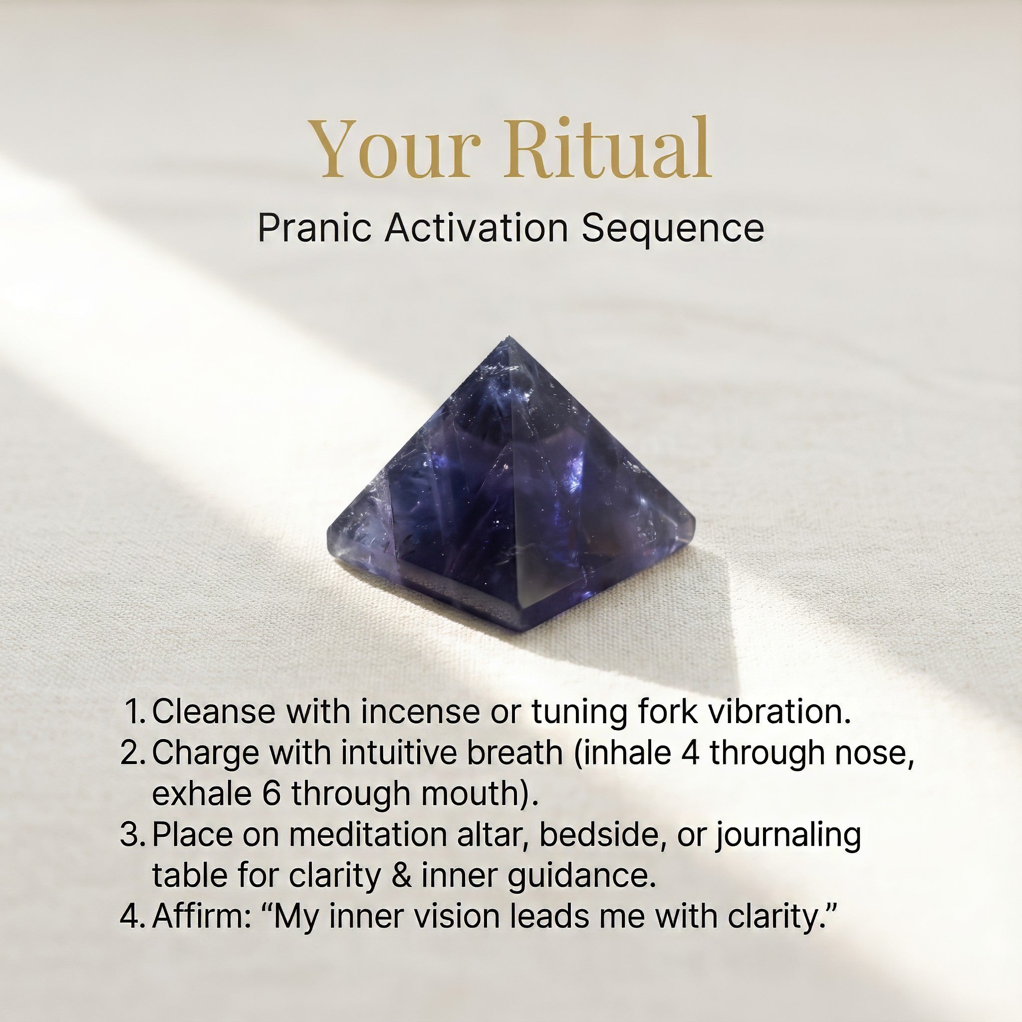 Iolite Pyramid