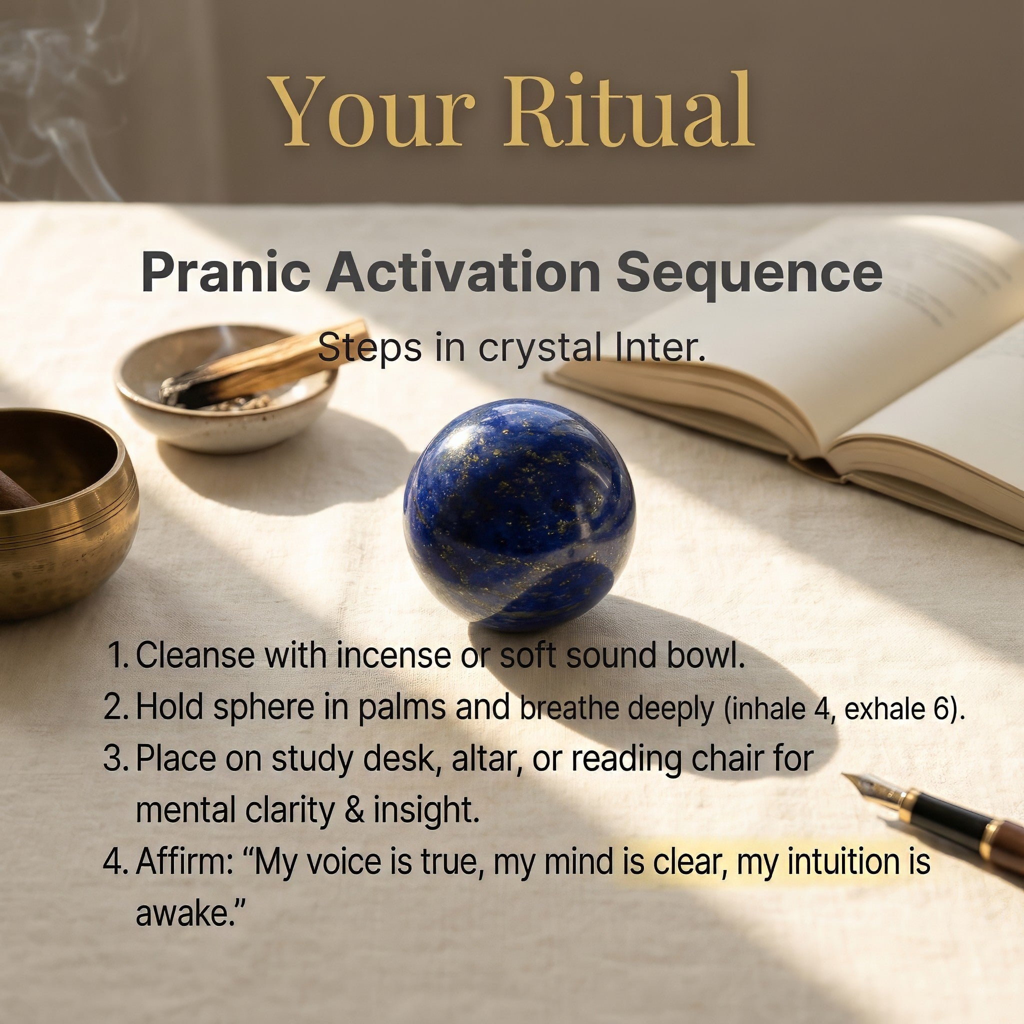 Lapis Lazuli Crystal Ball
