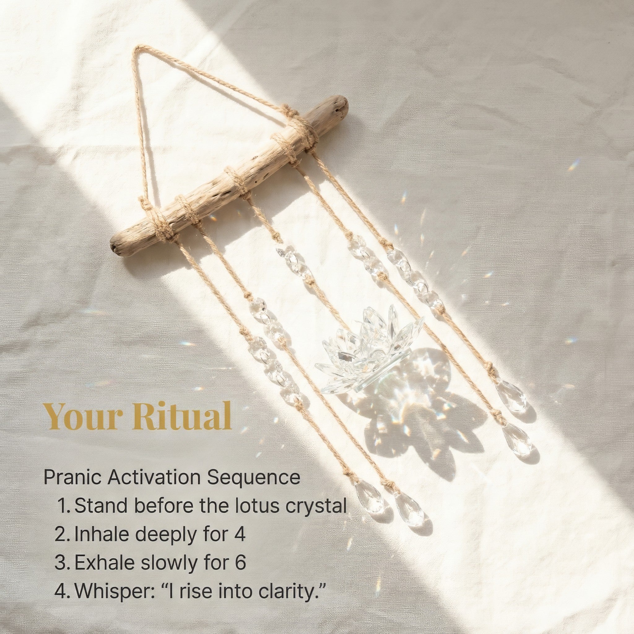 Lotus Crystal Hanging