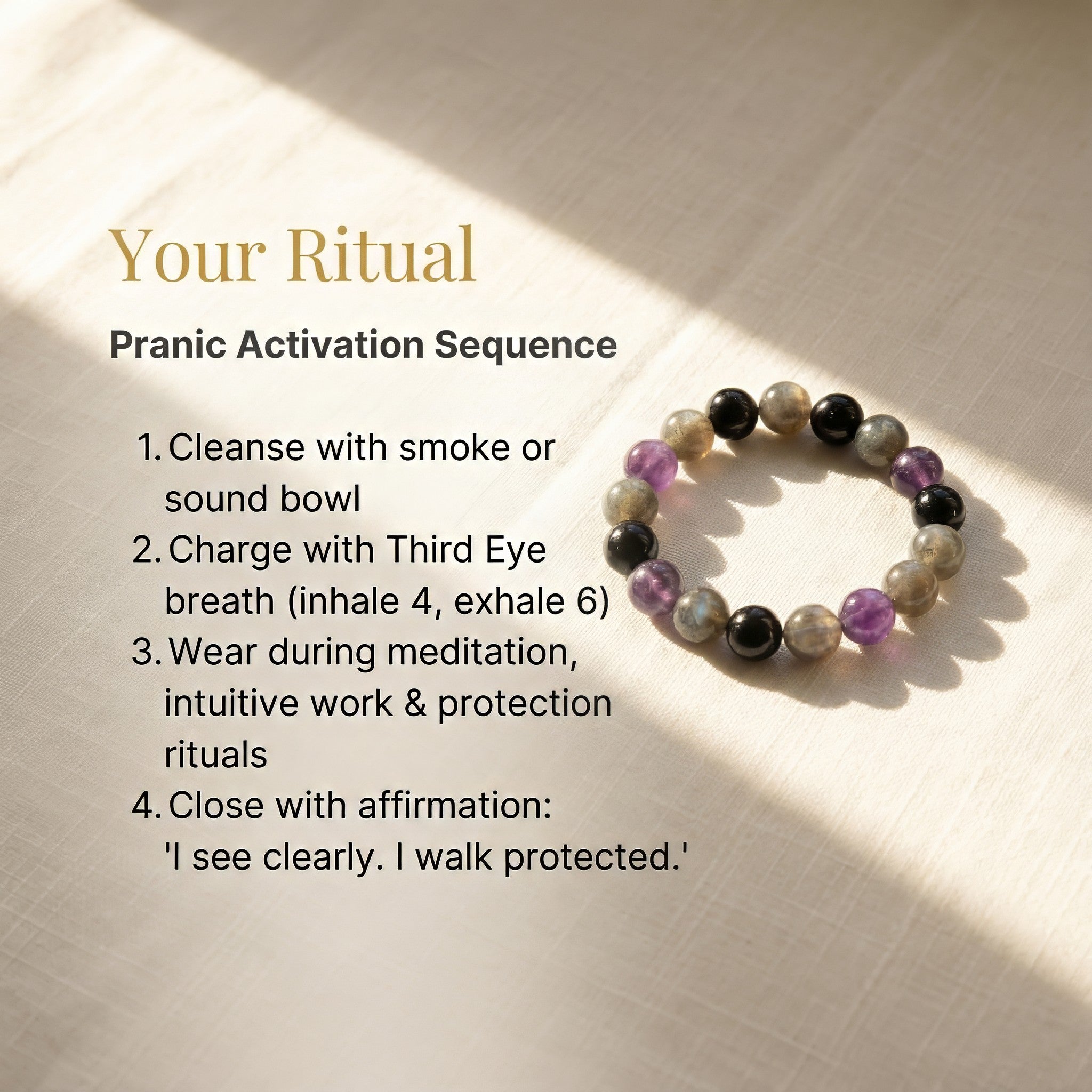 Protection & Intuition Bracelet