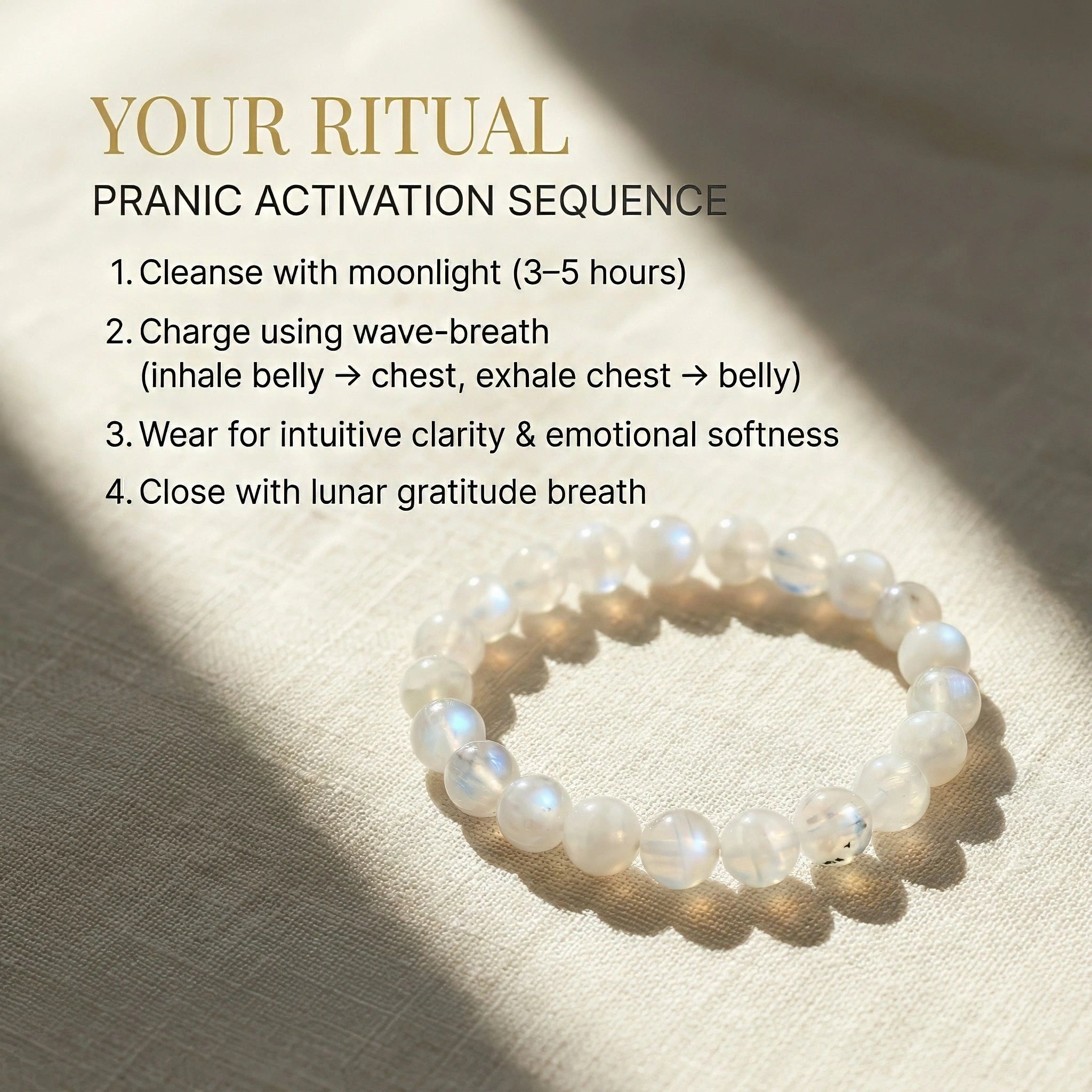 Rainbow Moonstone Bracelet