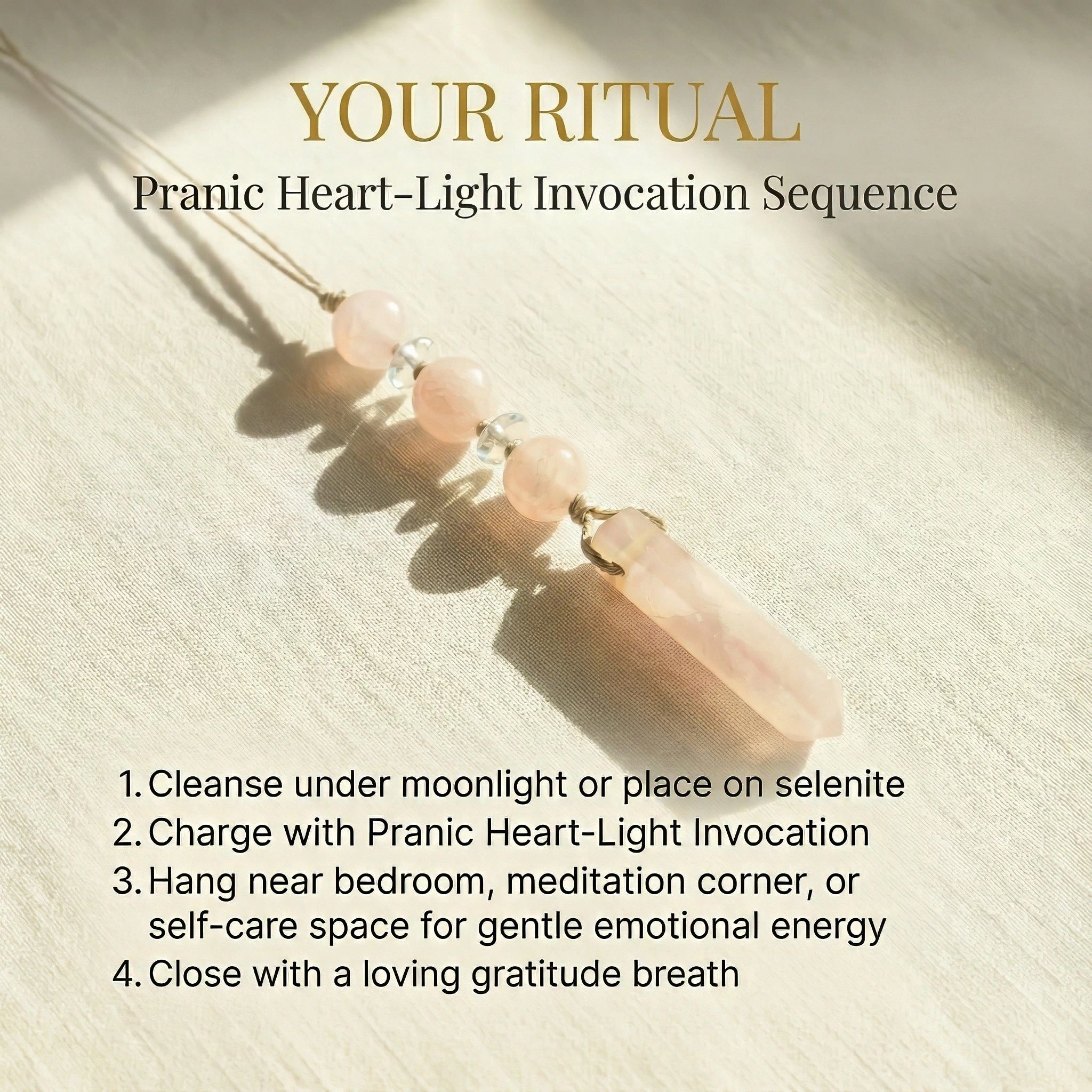 Rose Quartz Hanging