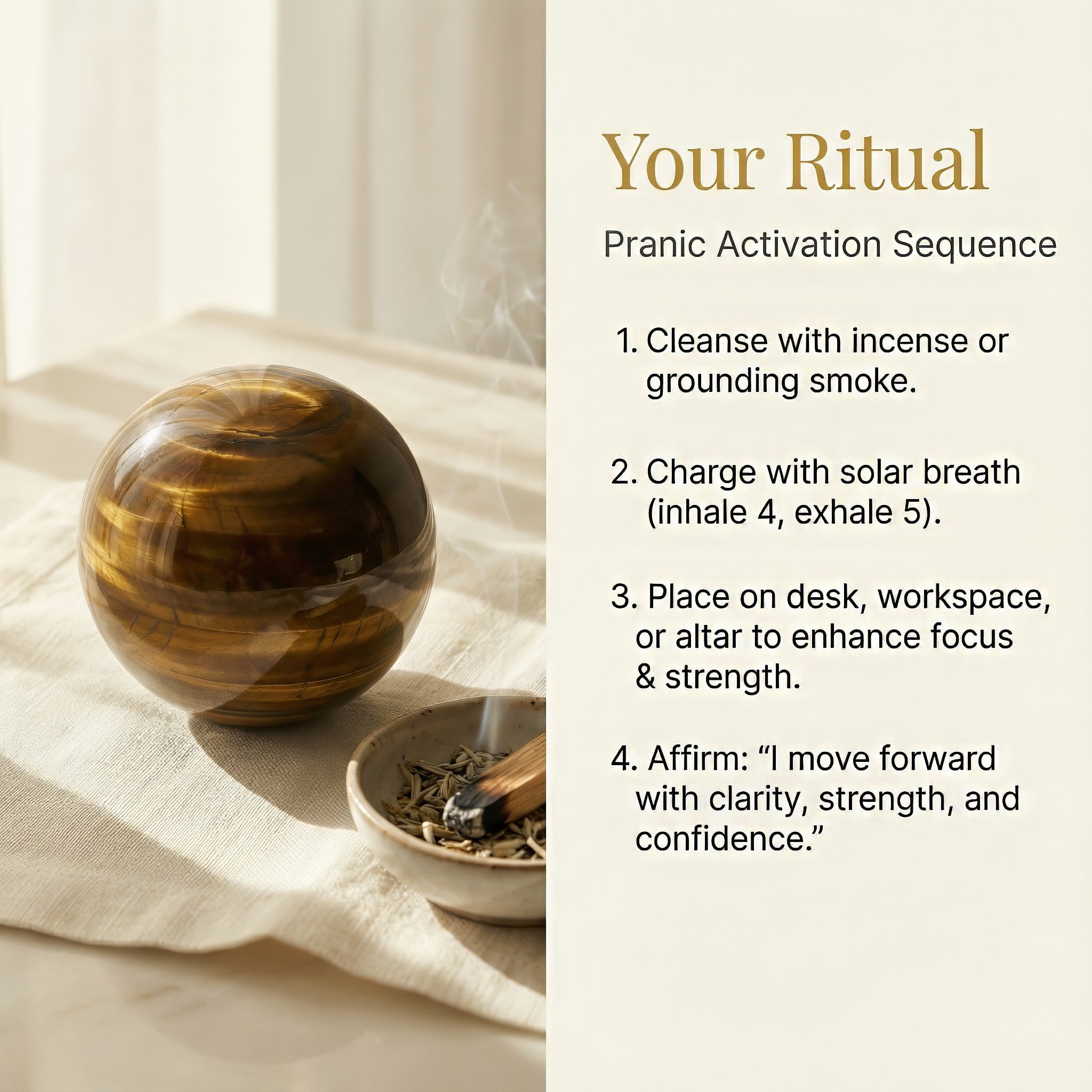 Tiger’s Eye Crystal Ball