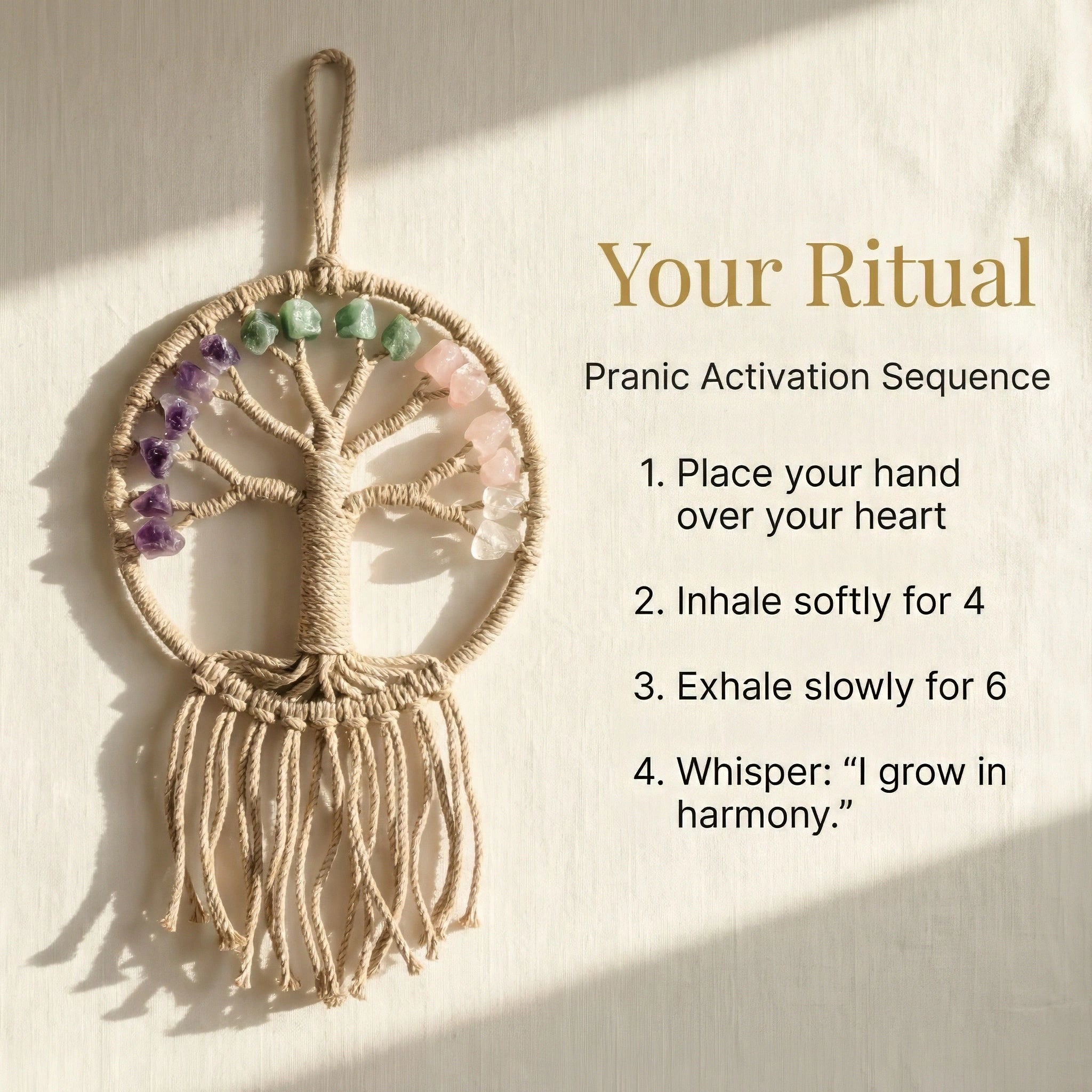 Tree of Life Crystal Hanging