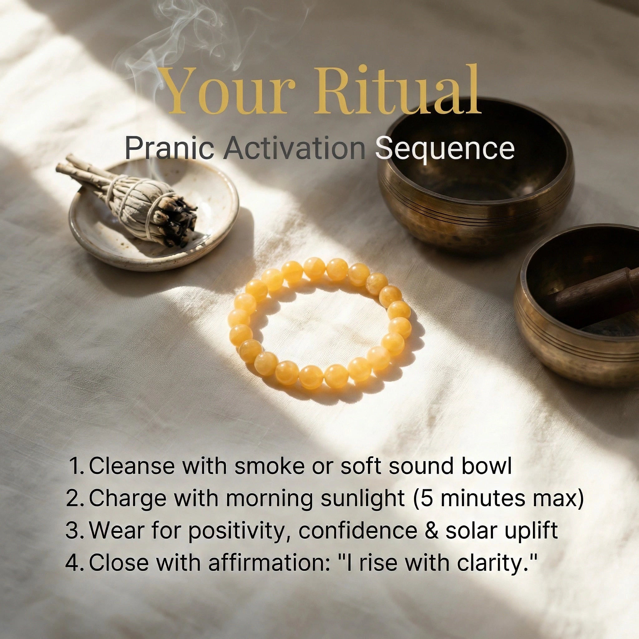 Yellow Calcite Bracelet