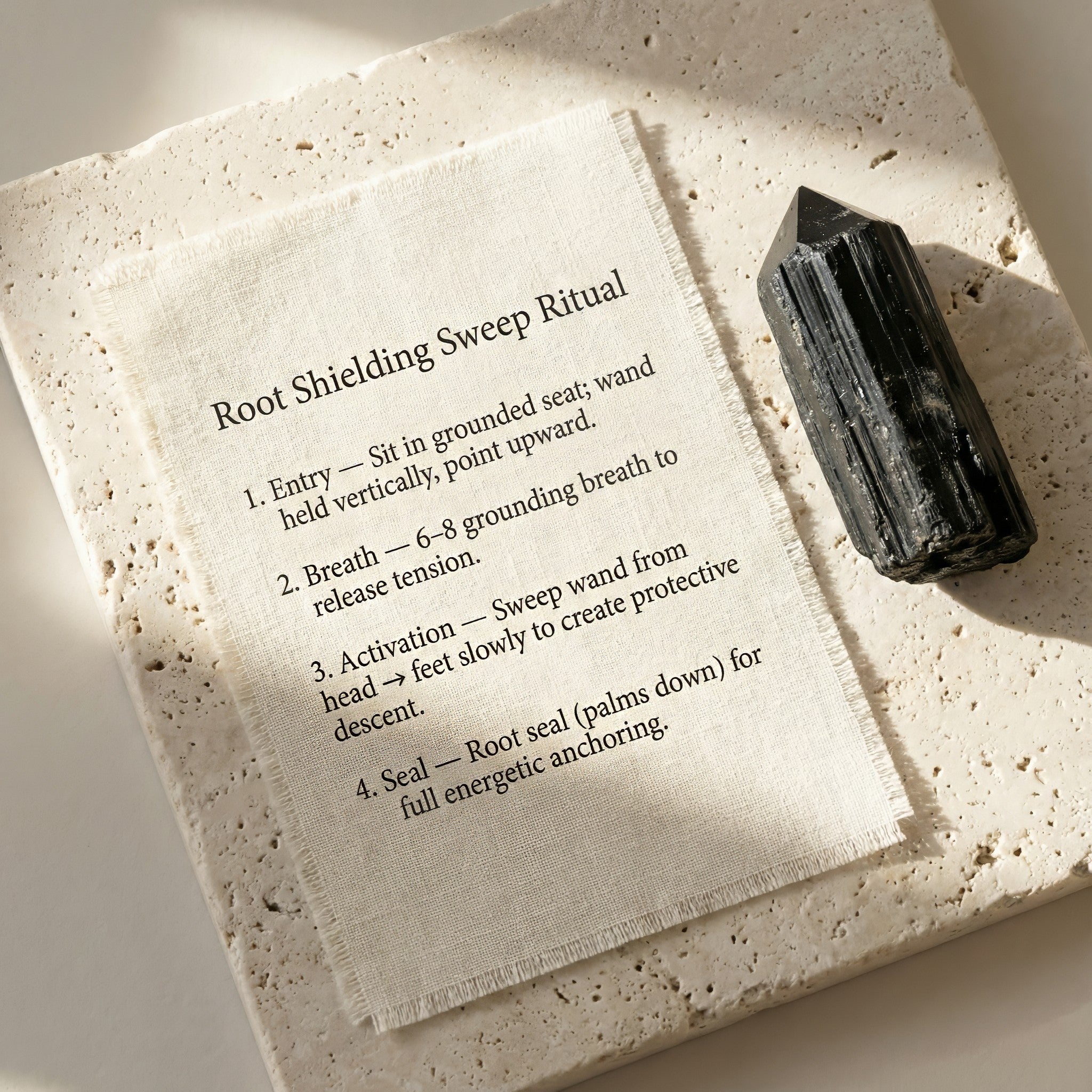 Black Tourmaline Laser Wand