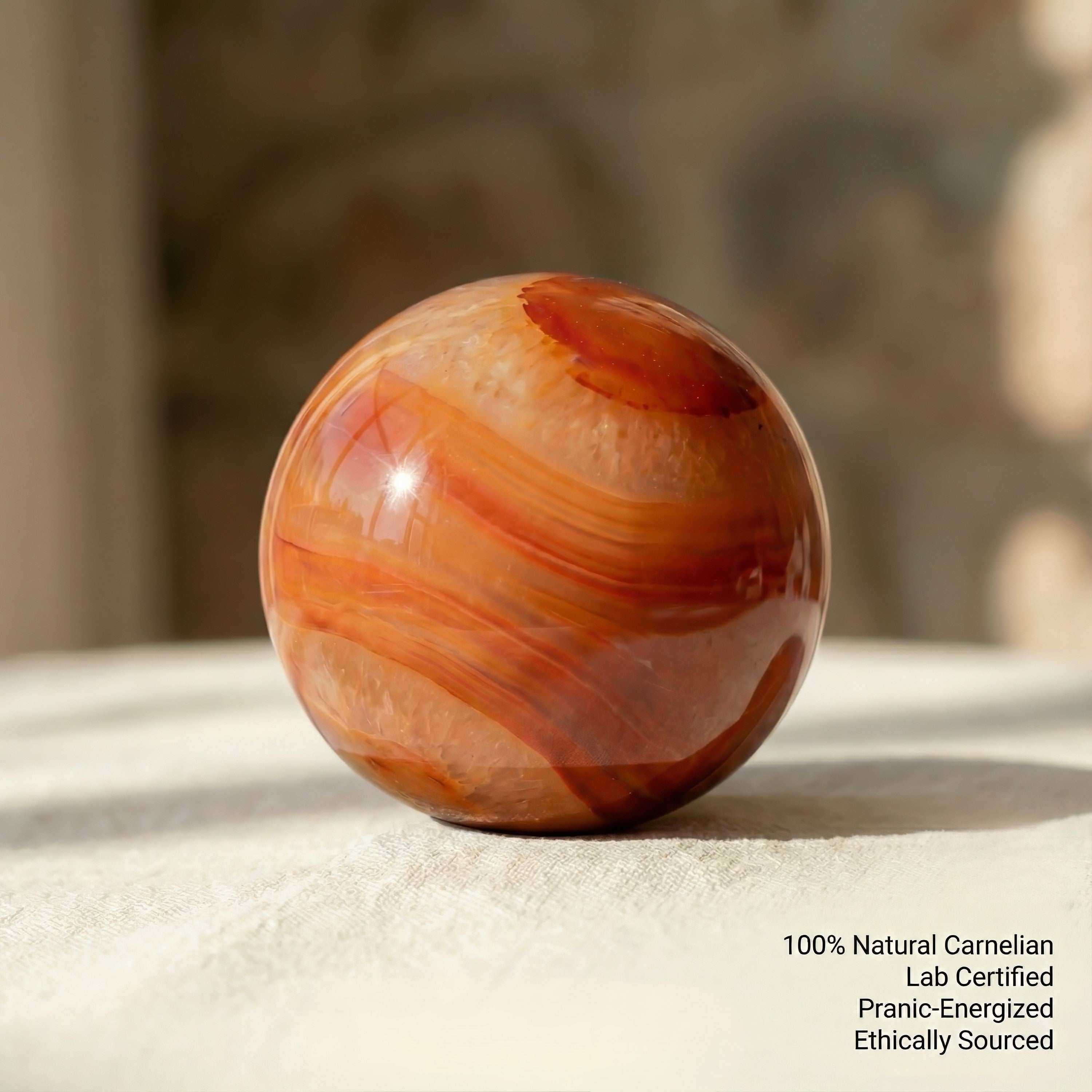 Carnelian Crystal Ball