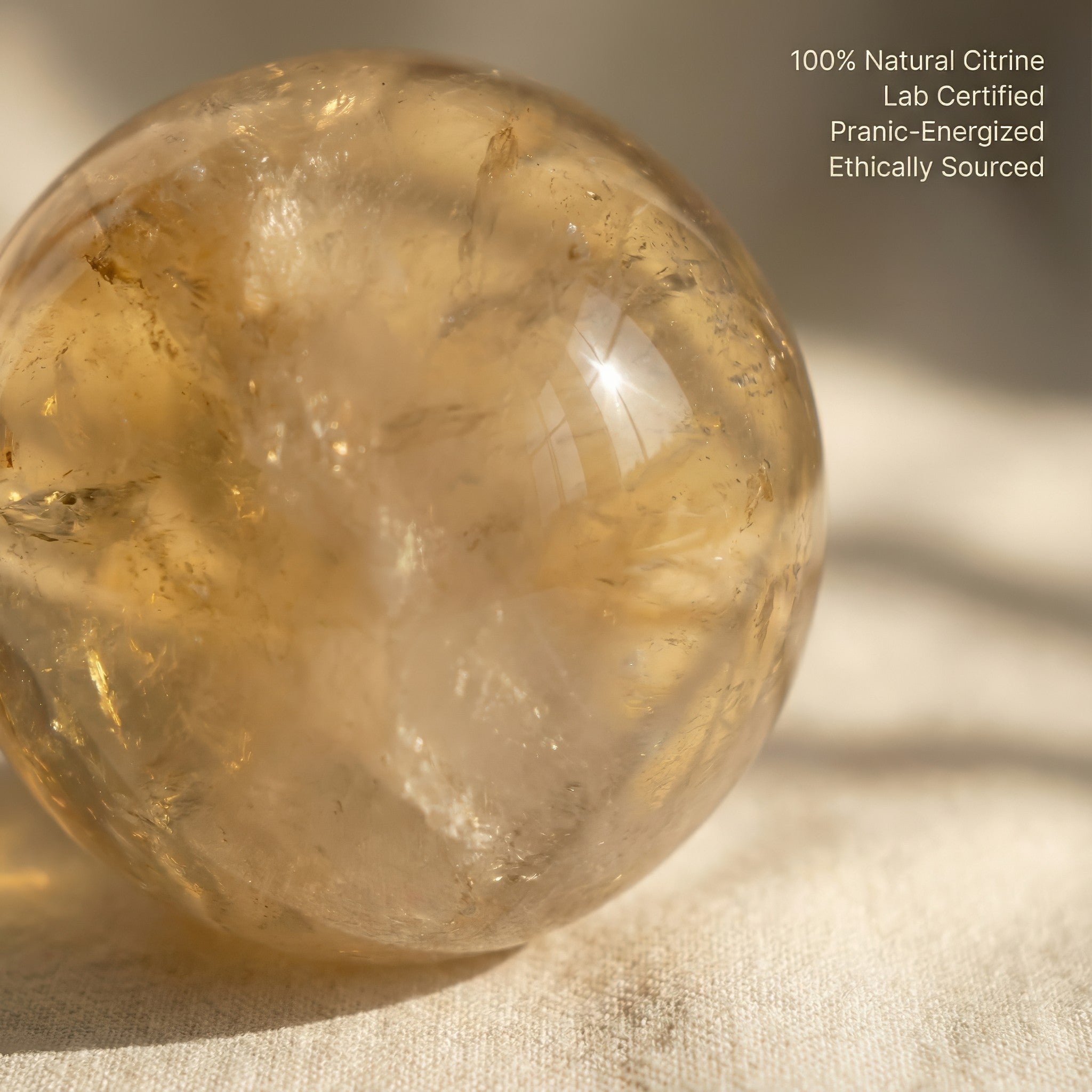 Citrine Crystal Ball