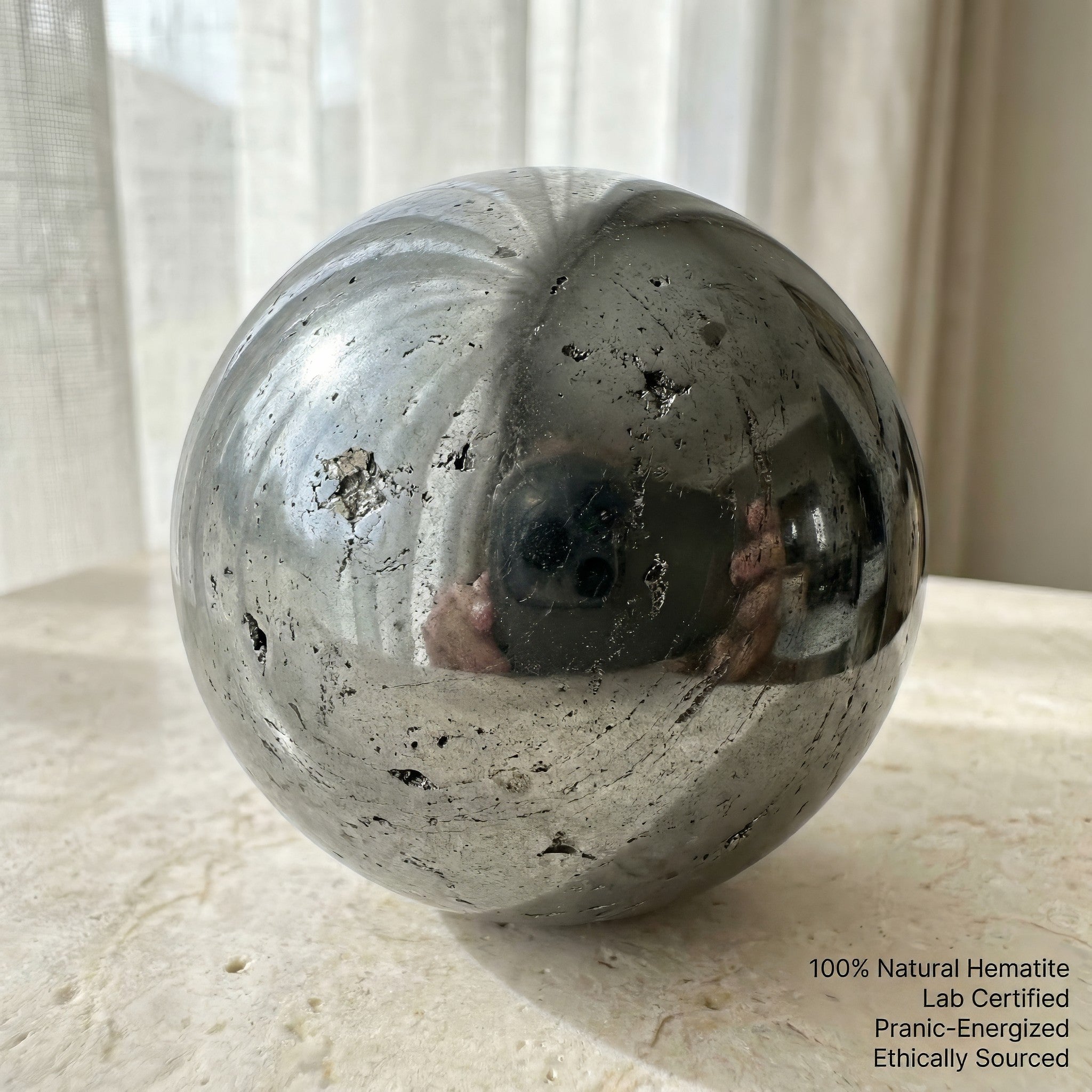 Hematite Crystal Ball