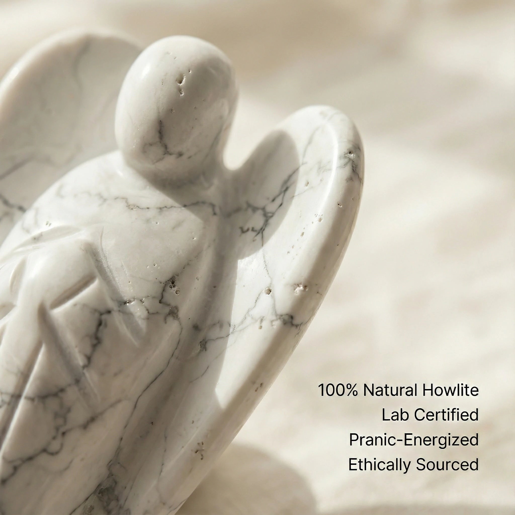 Angelite en howlite