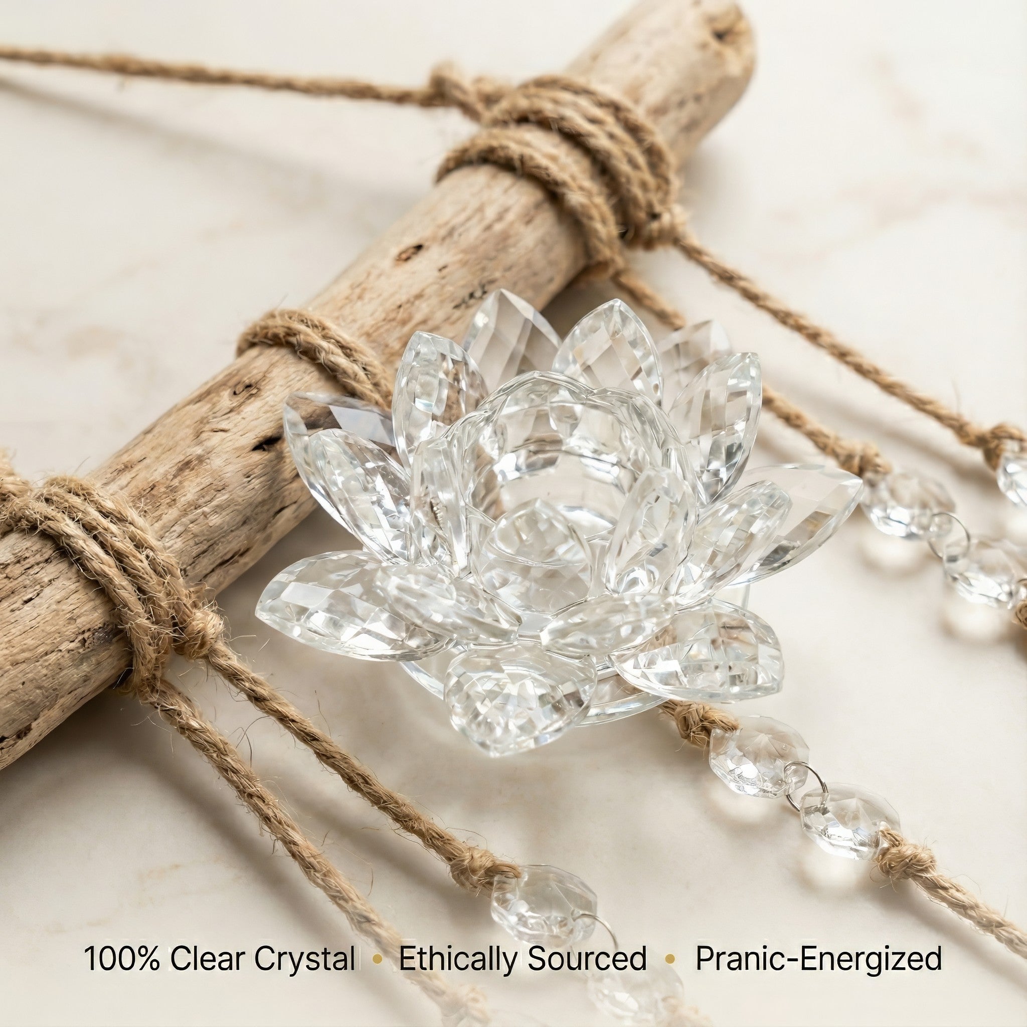 Lotus Crystal Hanging