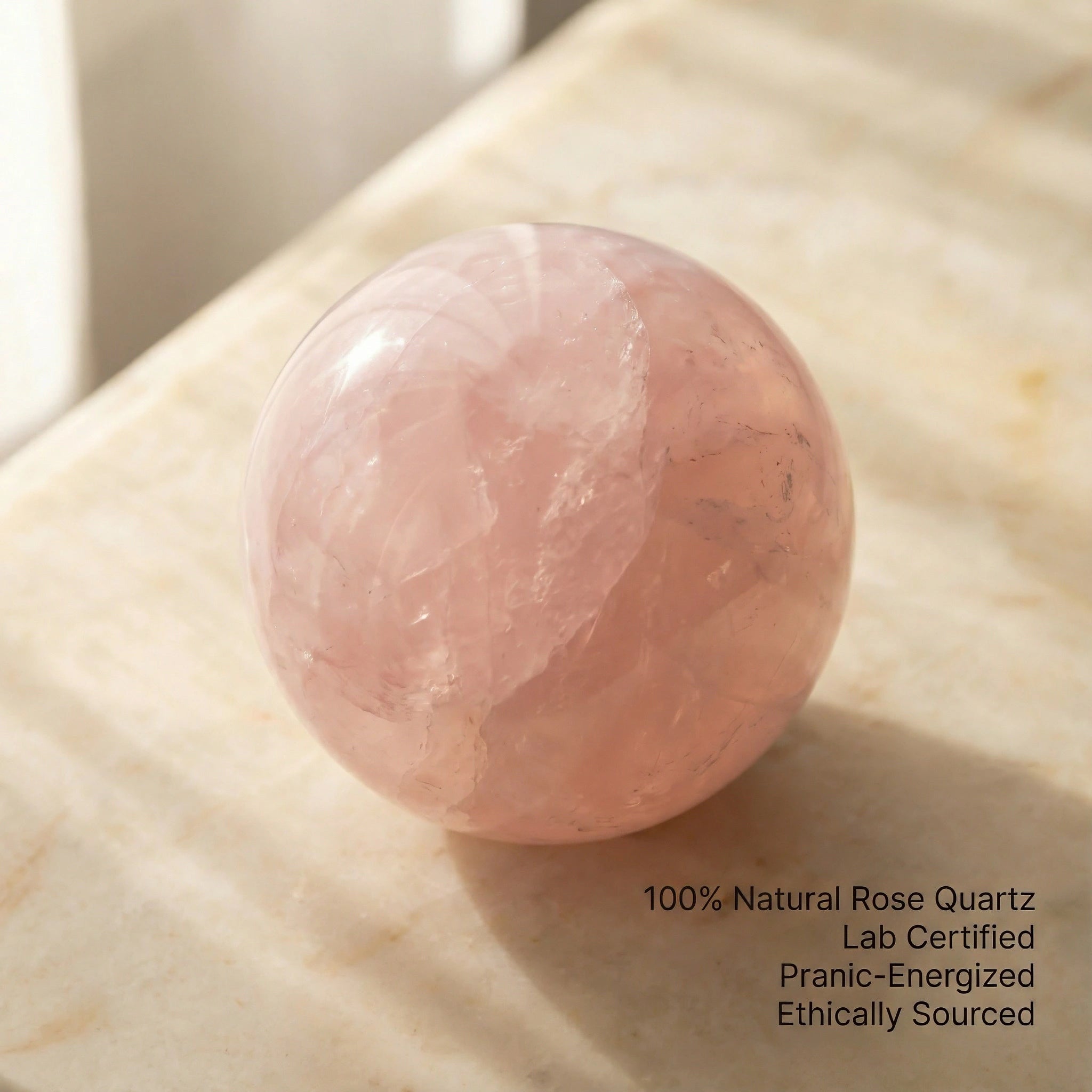 Rose Quartz Crystal Ball