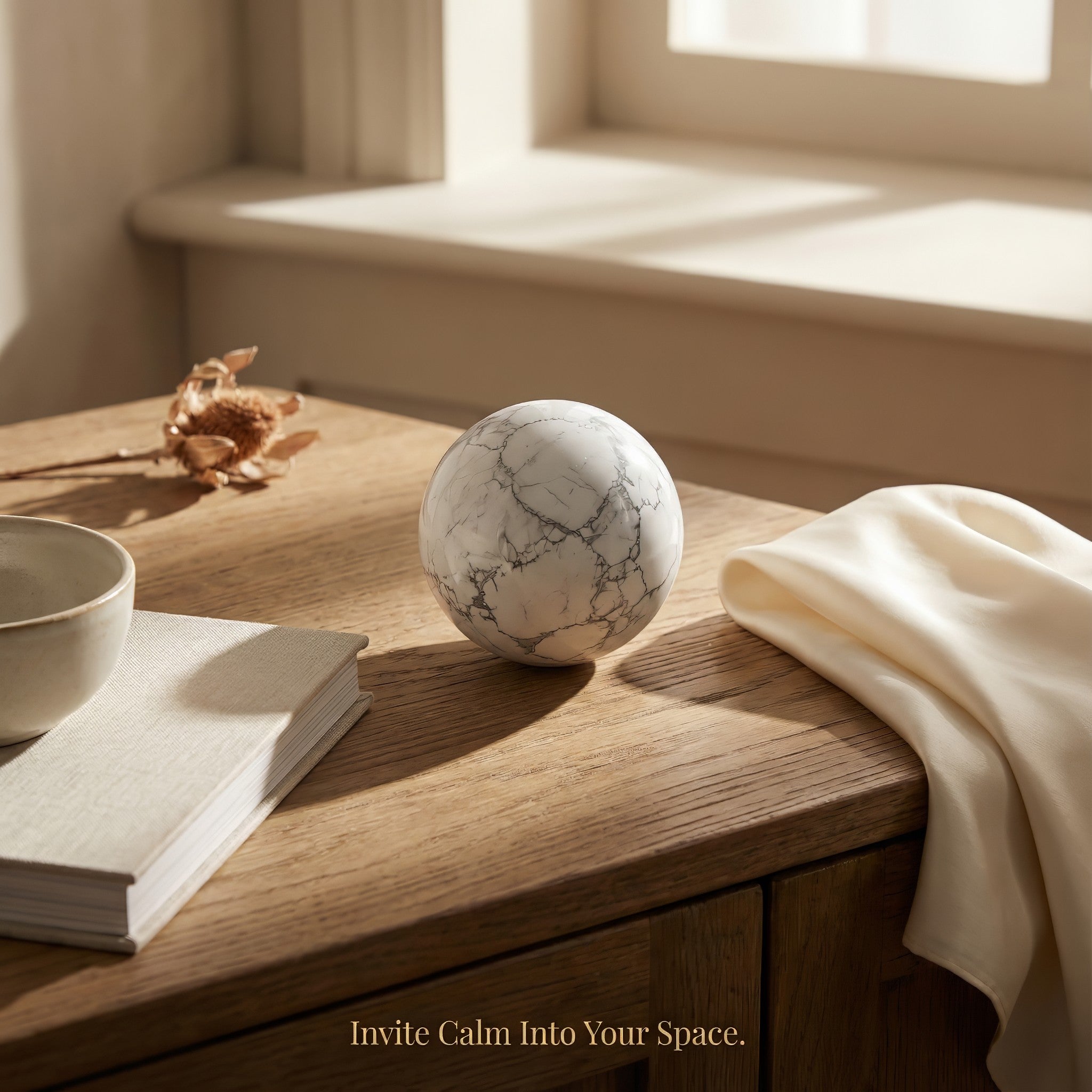 Howlite Crystal Ball