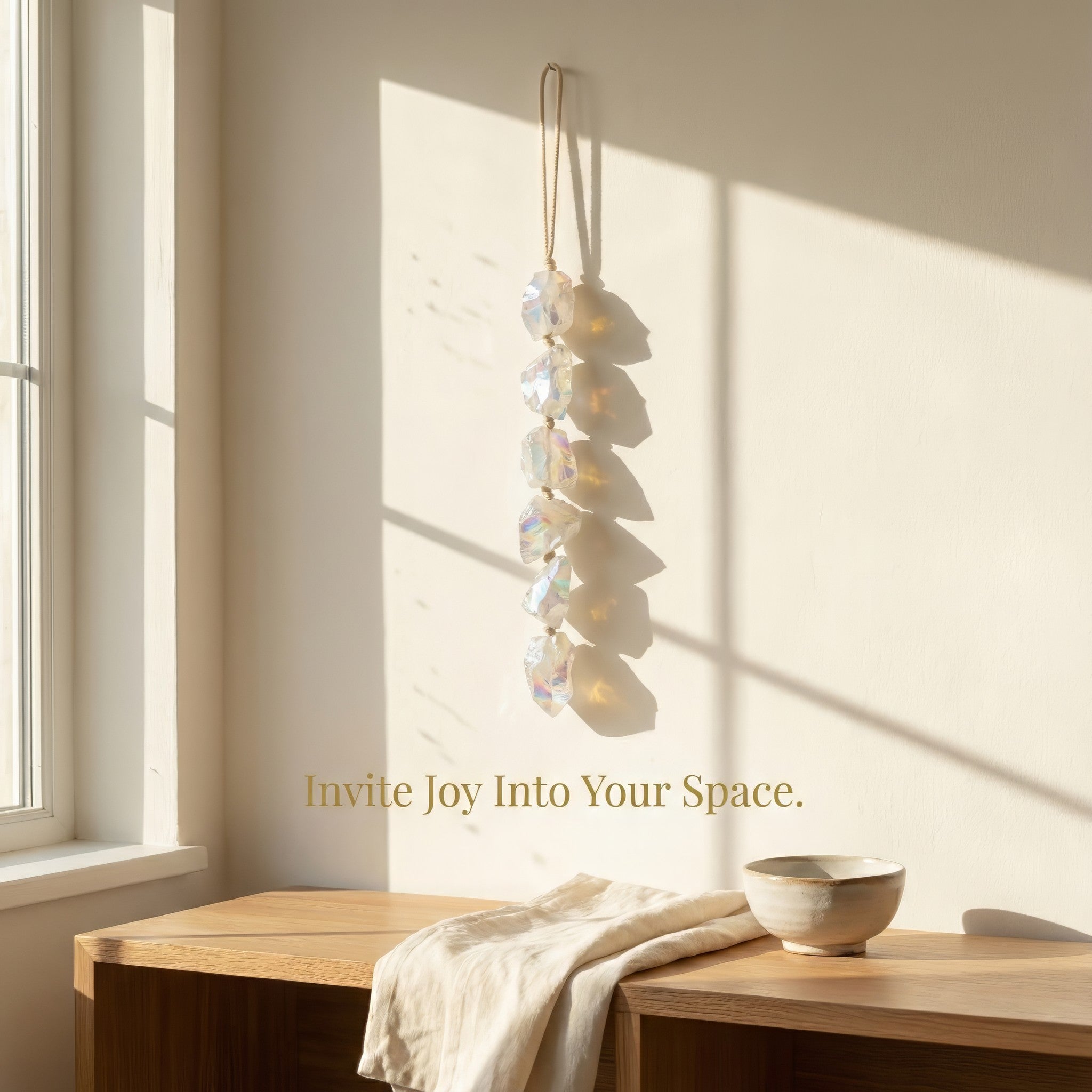 Rainbow Aura Crystal Hanging
