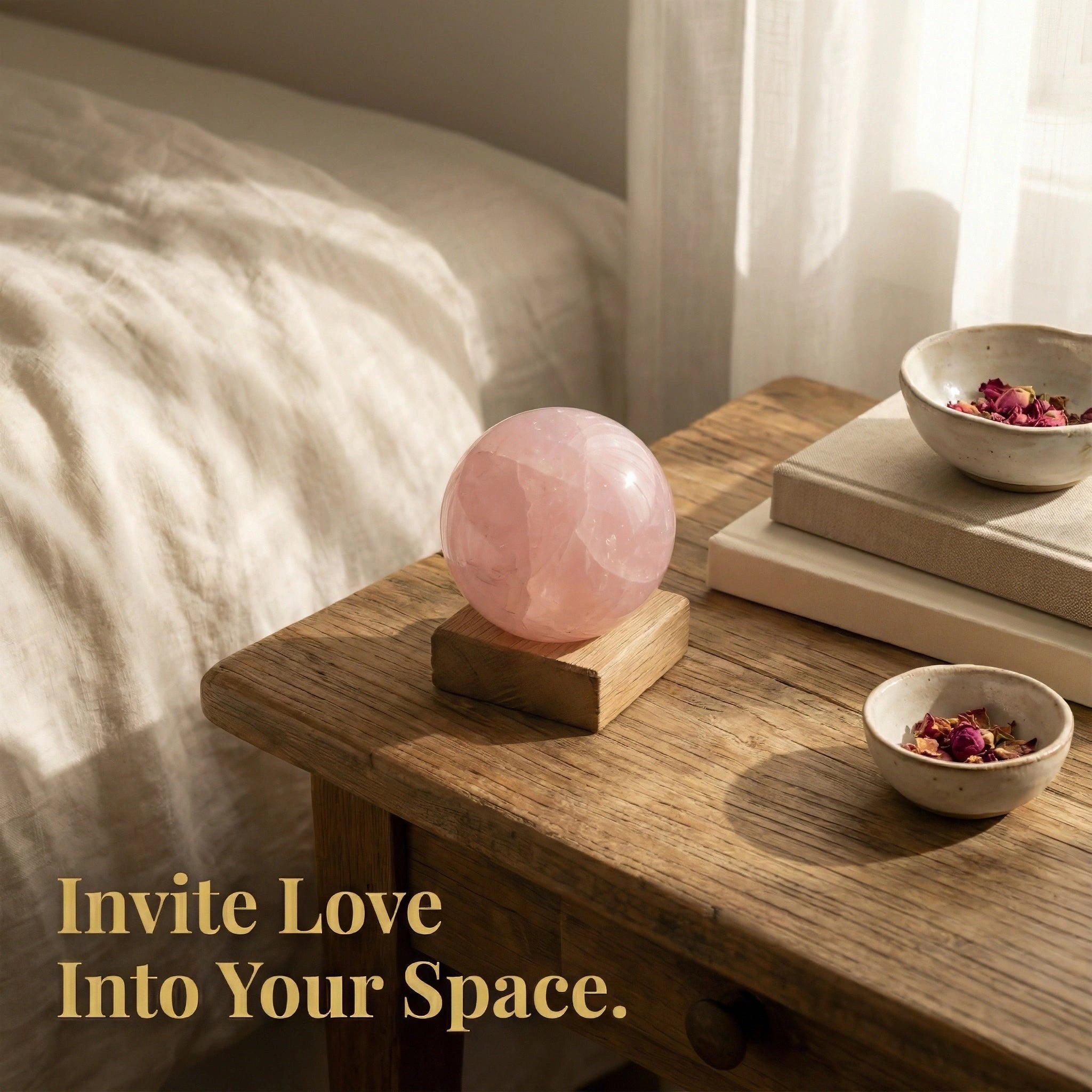 Rose Quartz Crystal Ball