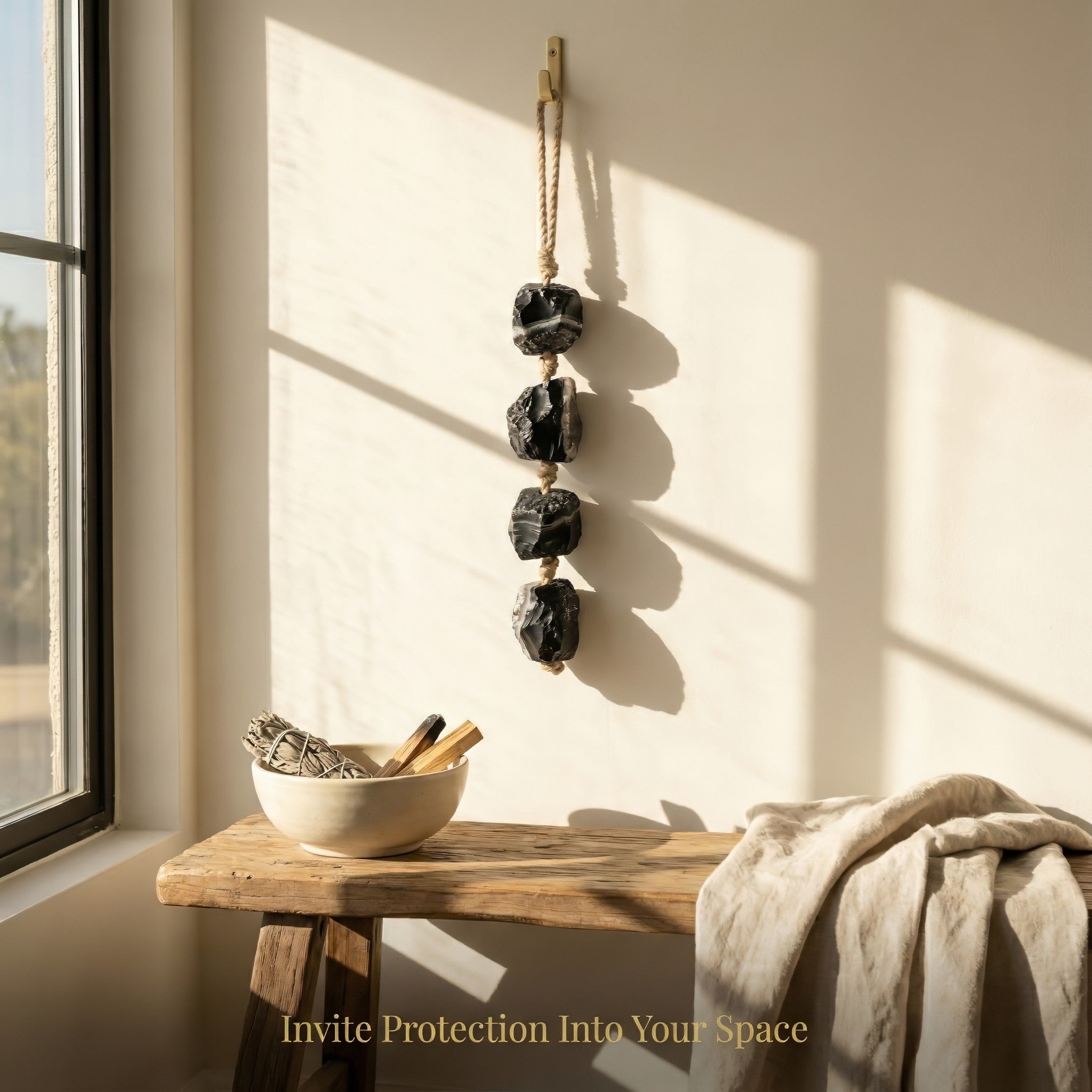 Sulemani Hakik (Black Agate) Hanging