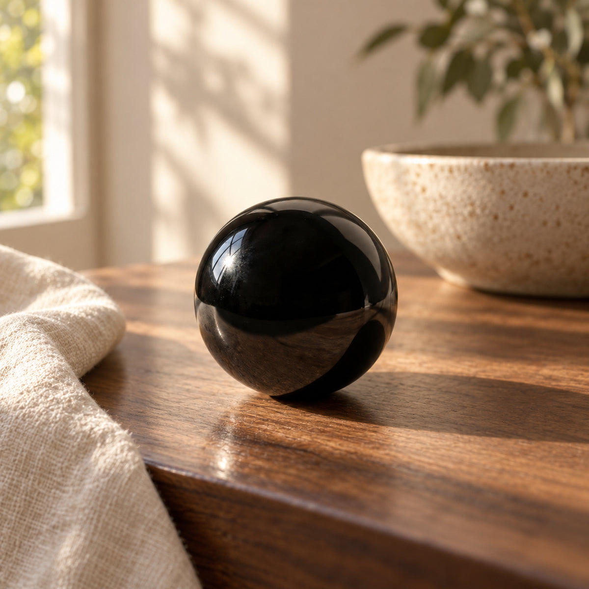 Black Obsidian Crystal Ball, main view