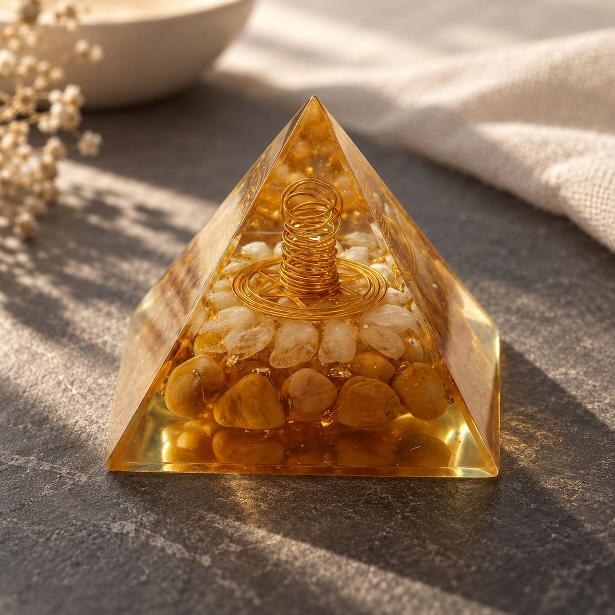 Citrine Hydro Pyramid, main view