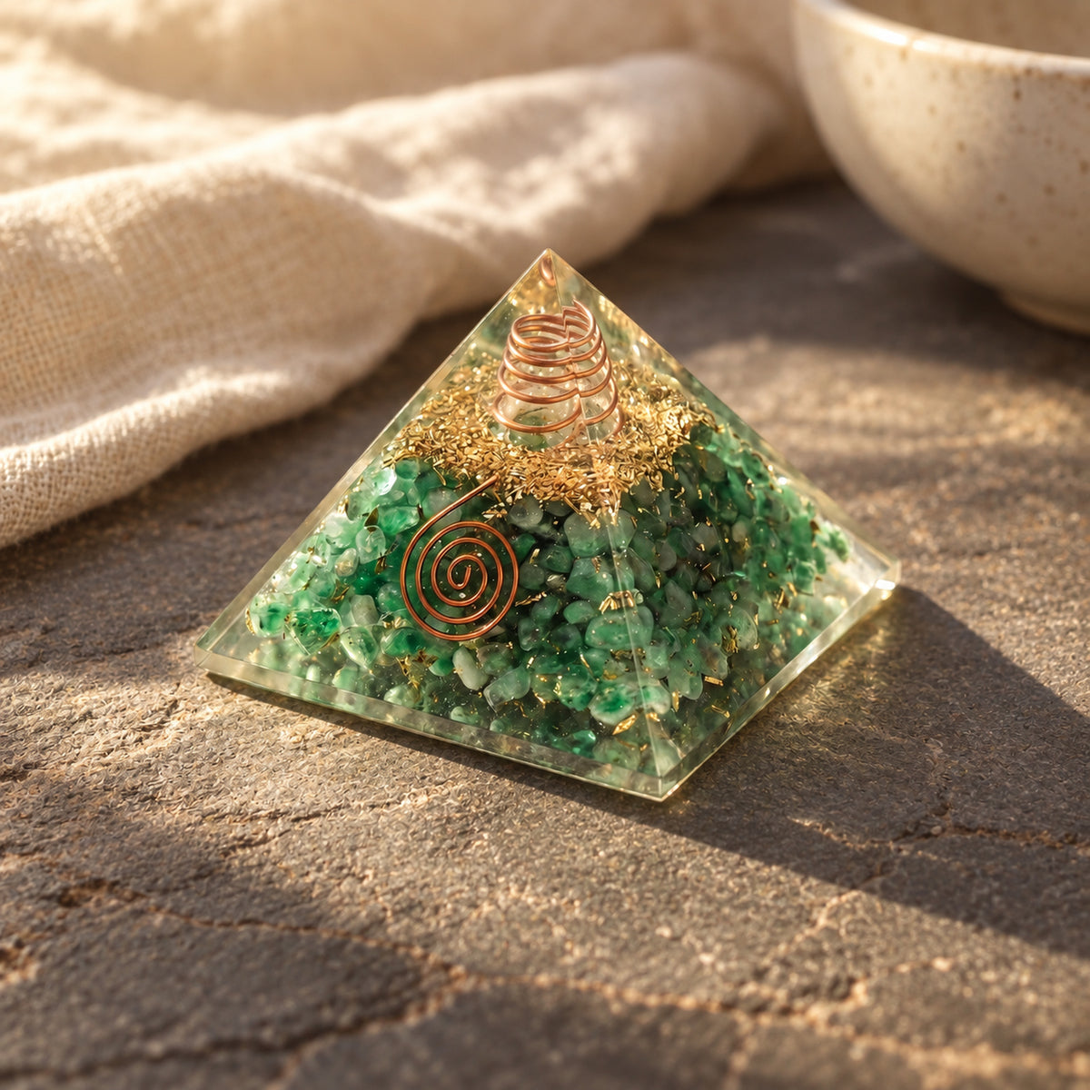 Emerald Chip Pyramid, main view