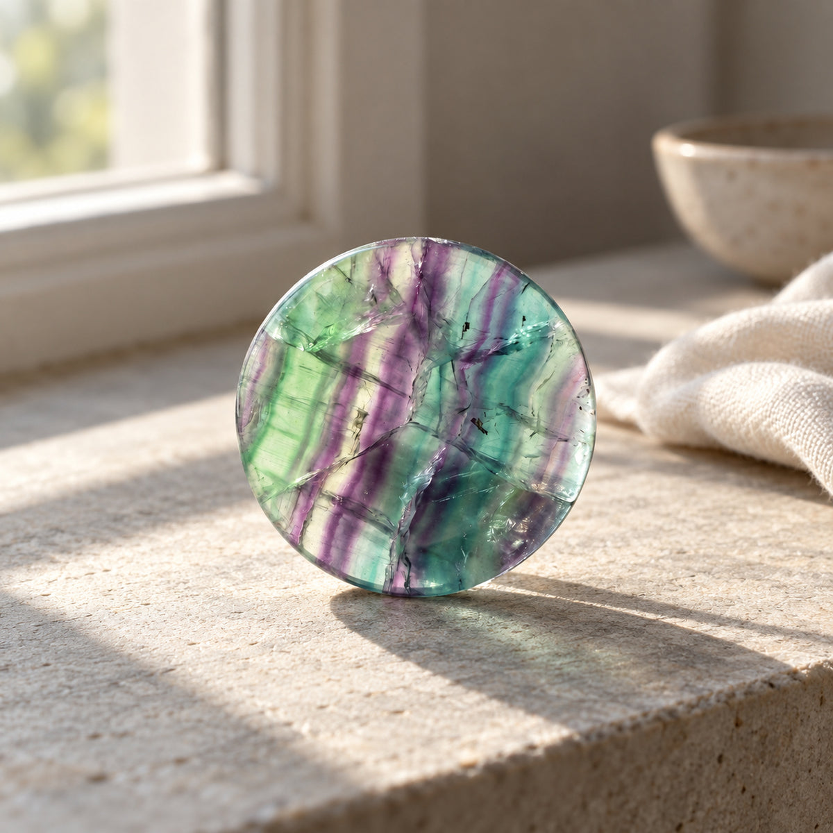 Fluorite Coin, main view