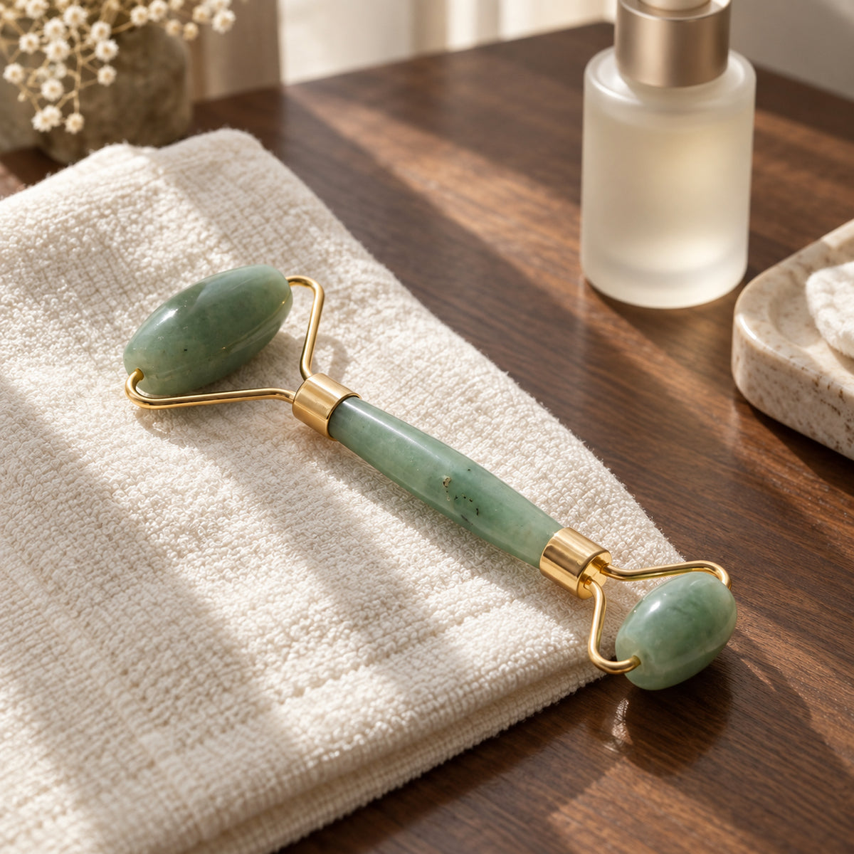 Green Aventurine Facial Roller, main view