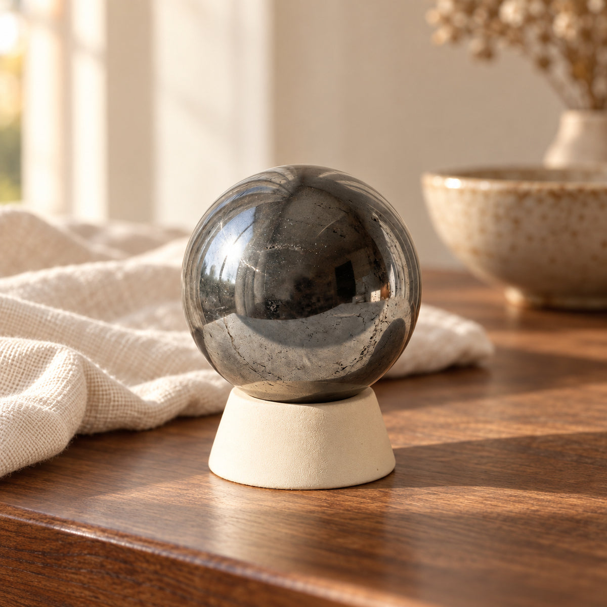 Hematite Crystal Ball, main view