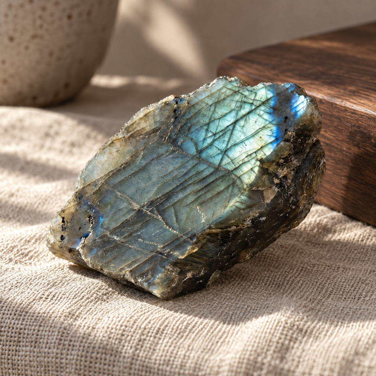 Labradorite Raw Slab, main view