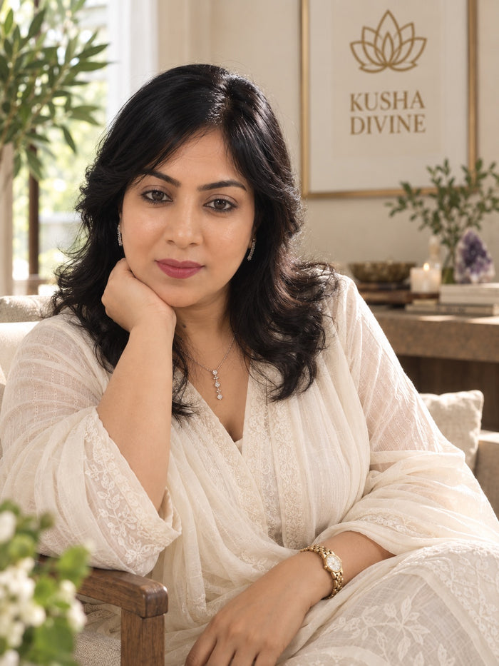 Lavina Jhalani, founder of KUSHA DIVINE and certified Pranic Healing instructor