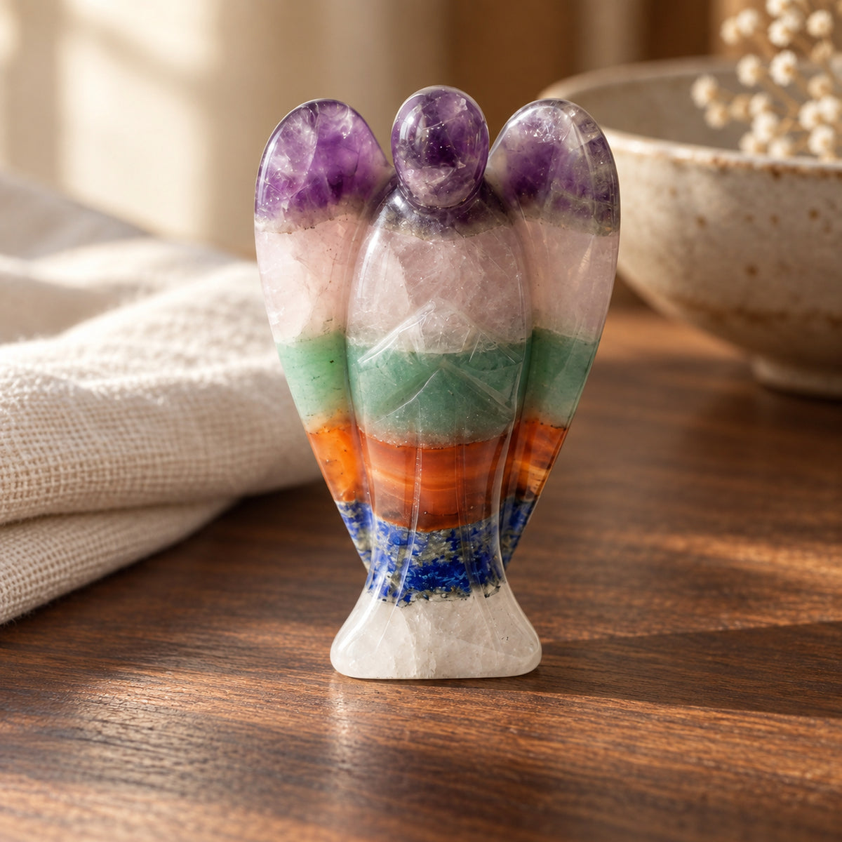Mixed Gemstone Angel, main view