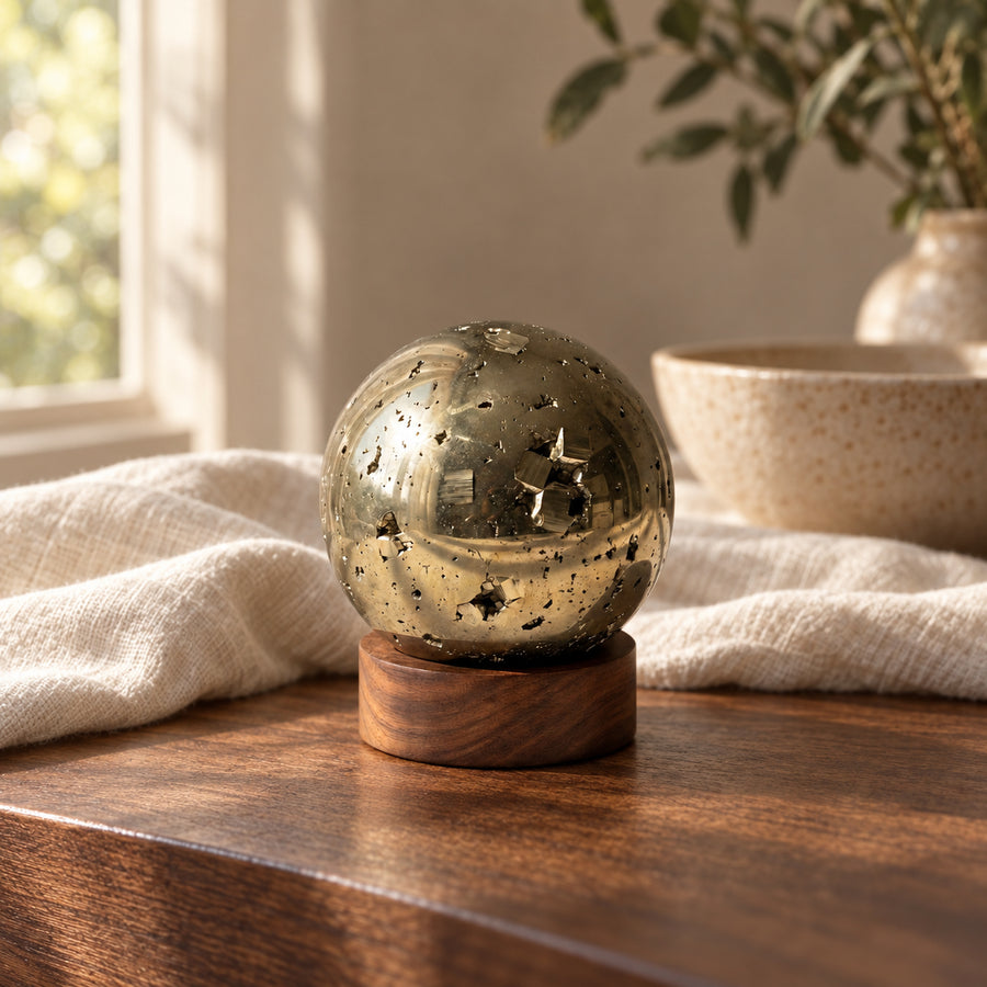 Pyrite Crystal Ball, main view