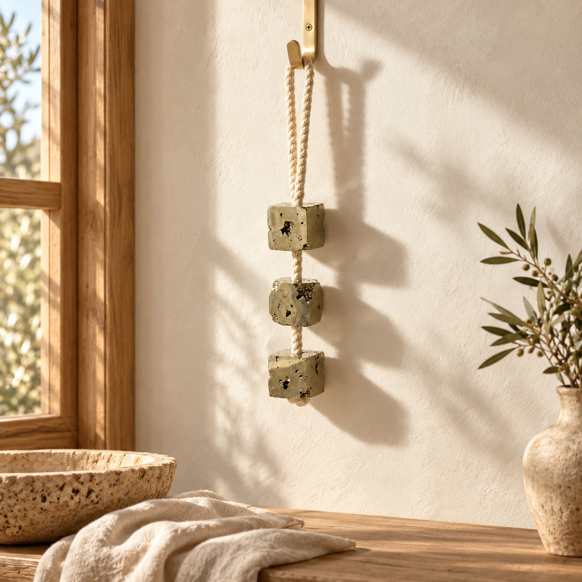 Pyrite Hanging, main view