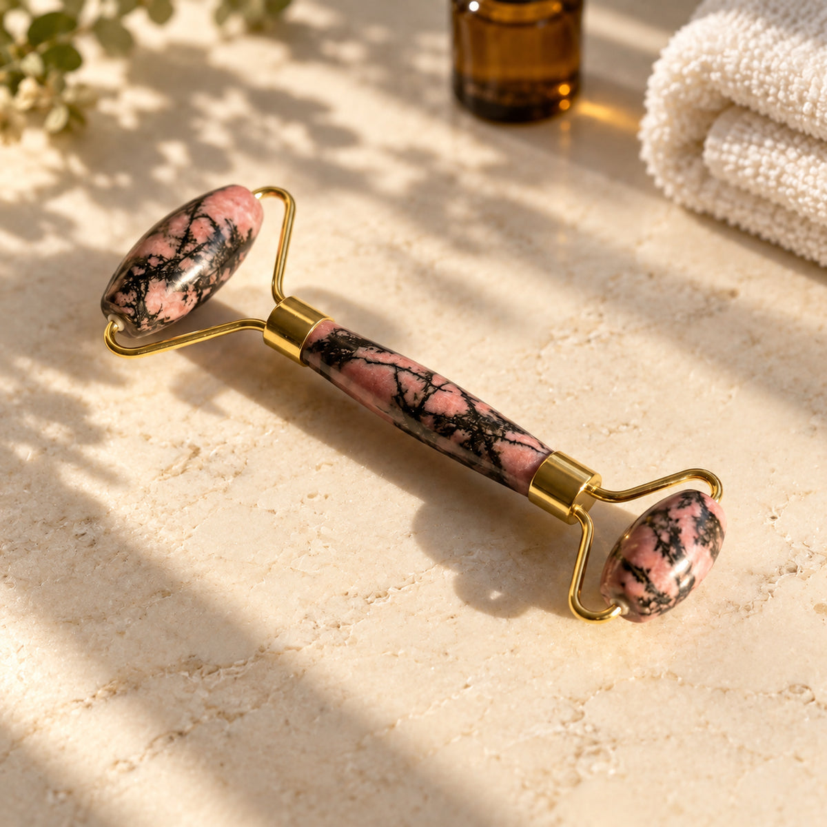 Rhodonite Facial Roller, main view