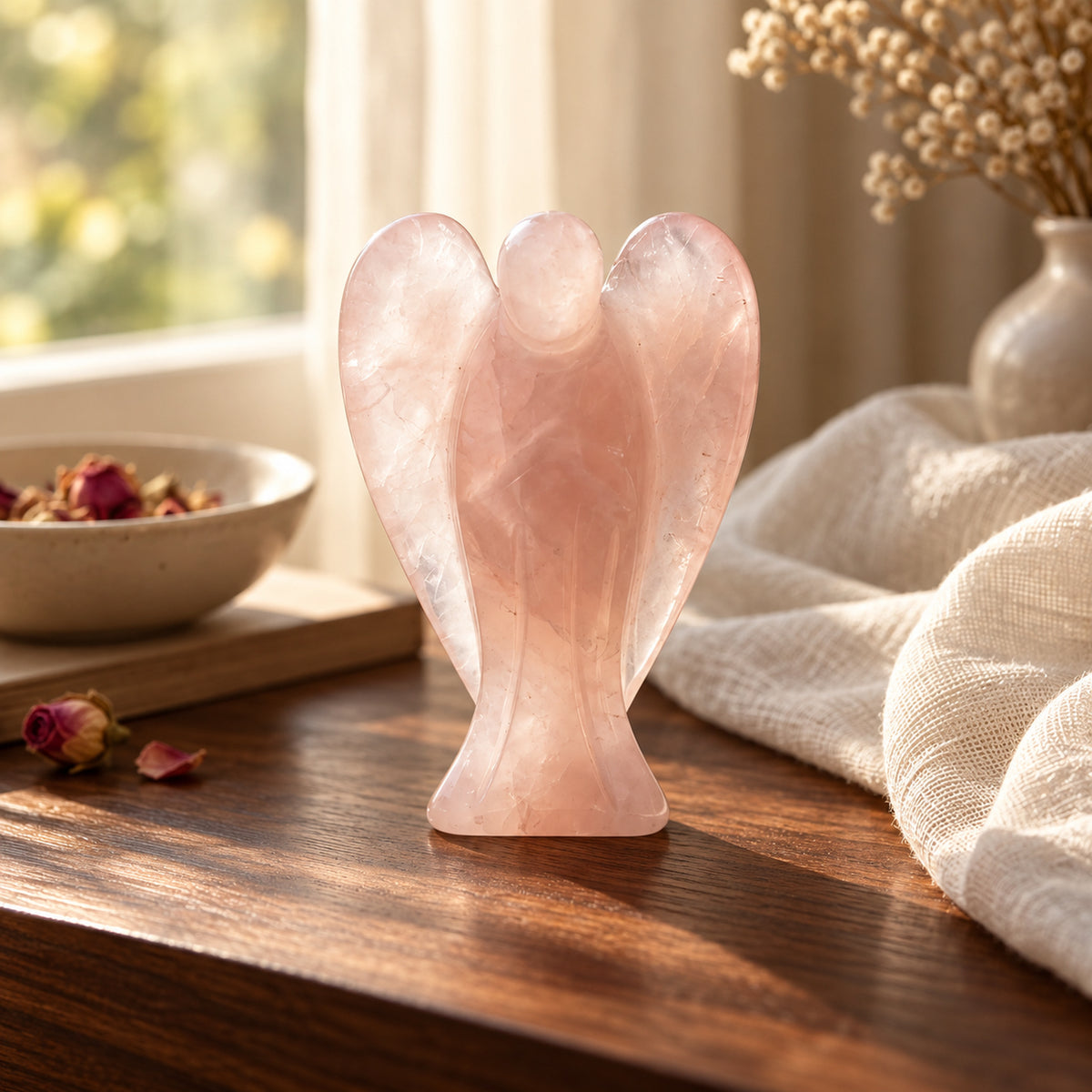 Rose Quartz Angel, main view