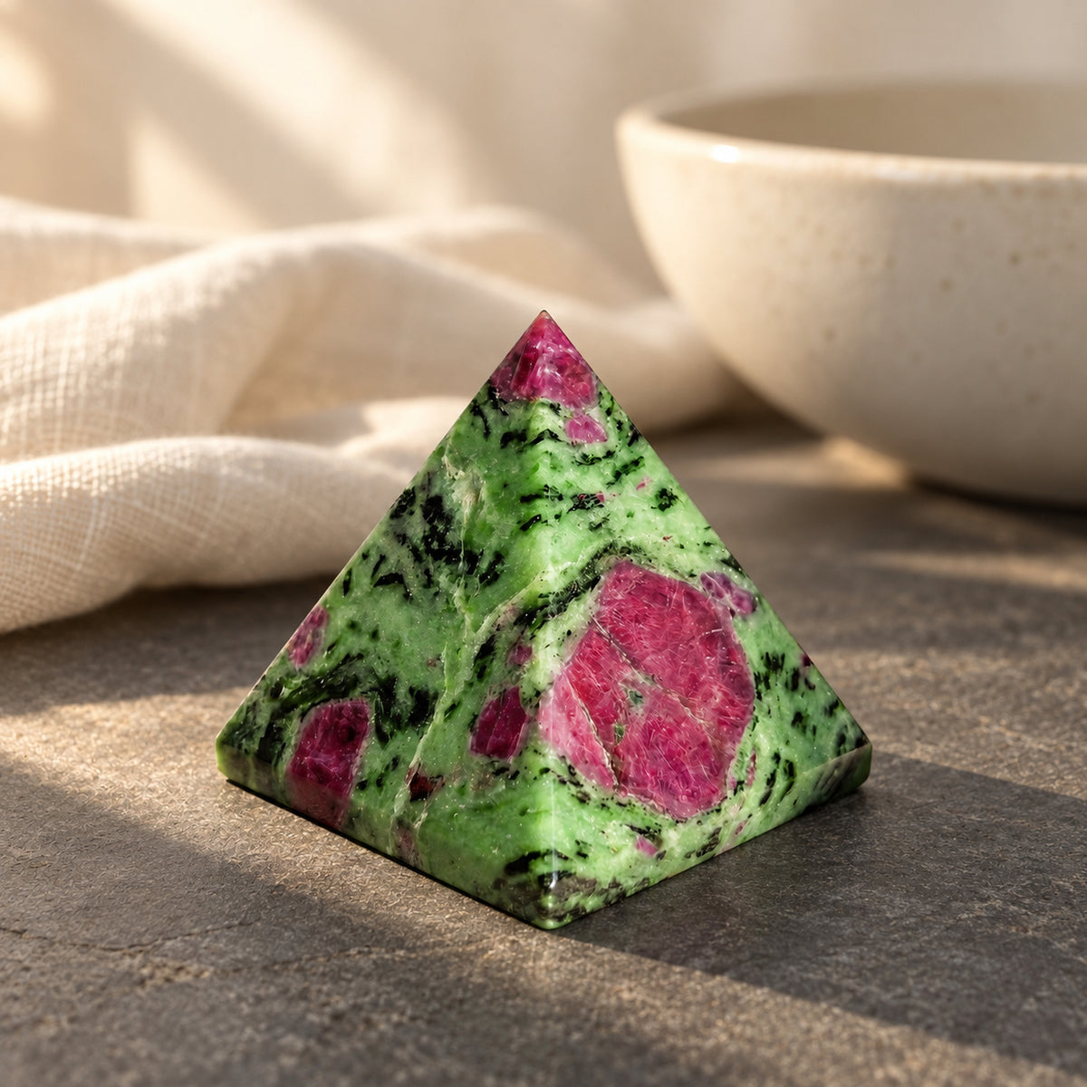 Ruby Zoisite Pyramid, main view