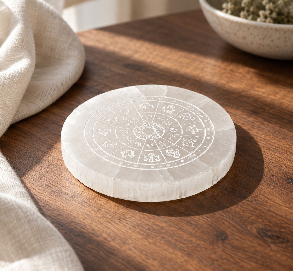 Selenite Chakra Tray, main view