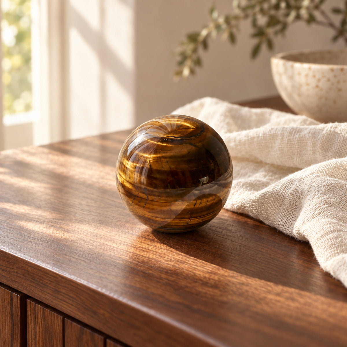 Tiger’s Eye Crystal Ball, main view